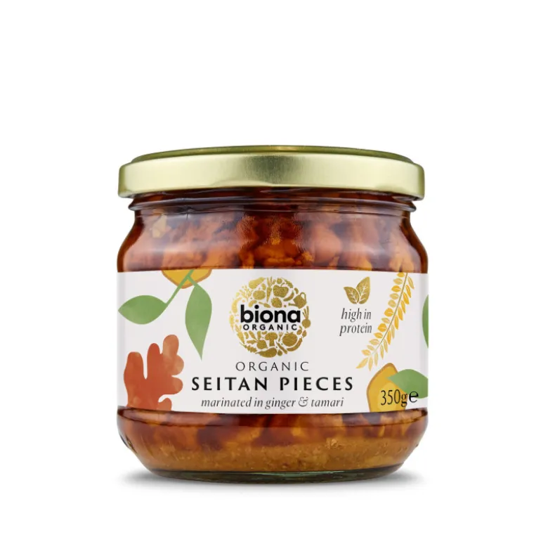 Biona Økologisk Marineret Seitan i Glas