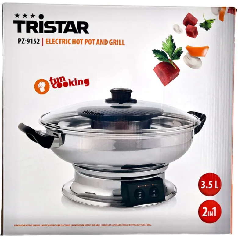 Tristar 2-i-1 Hot Pot & BBQ Grill Set PZ-9152
